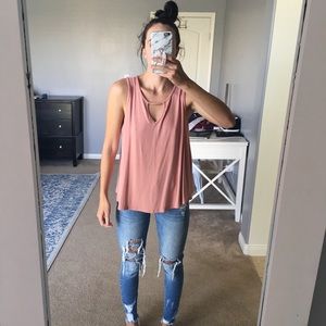Mauve tank top